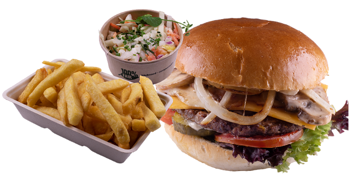 Vlinderburger menu