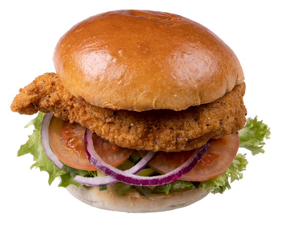 Crispy chicken burger